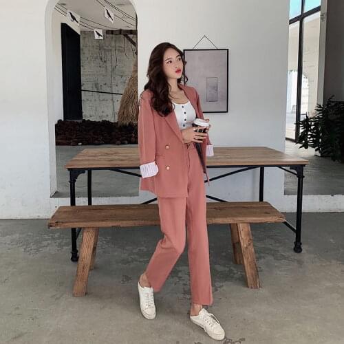 Mozuleva 2019 Winter Women Sets Loose Sweater Long Sleeve Cardigan + Full Length Pants Print Letter Sets Elastic Waist Trousers