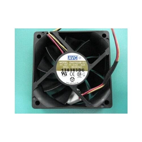 NEW AVC DA7020B12U 7020 DC12V 0.70A CPU cooling fan
