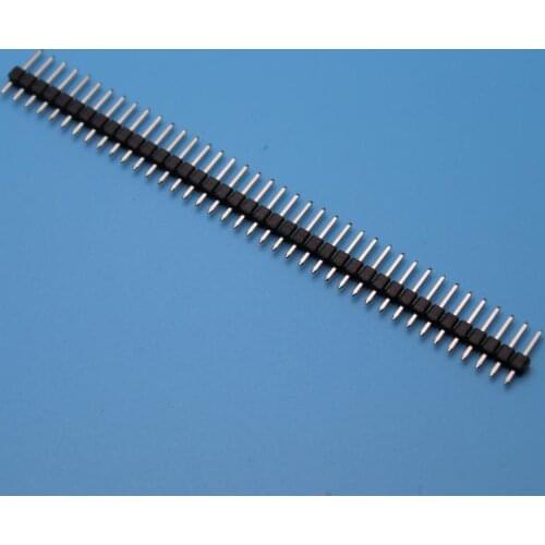 Single row needle 2.54mm 180 degree straight needle 1*40P copper needle nickel plating
