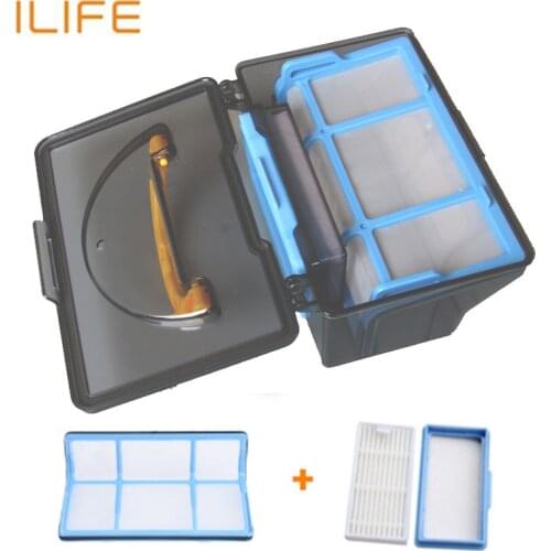 Original Dust Box Bin Hepa Filter Efficient Filter for Ilife v5s V3 v5 v5s pro v50 Robot Vacuum Cleaner Parts Accessories