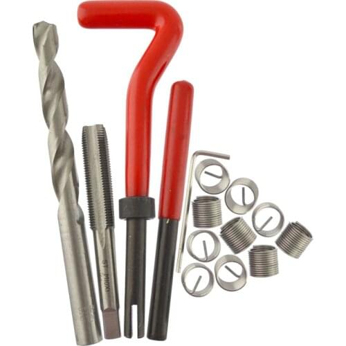 Professional Manual Thread Set Car Repair Auto Repair Kit M10 * 1.0 / 1.25 / 1.5 Thread Repair Tool With 10 Wire Thread Inserts