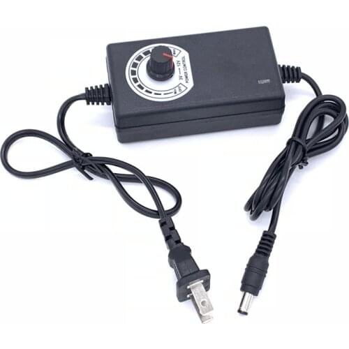 3-12v2a adjustable power supply, water pump grinder motor, led light with 24w speed, temperature and light adapter