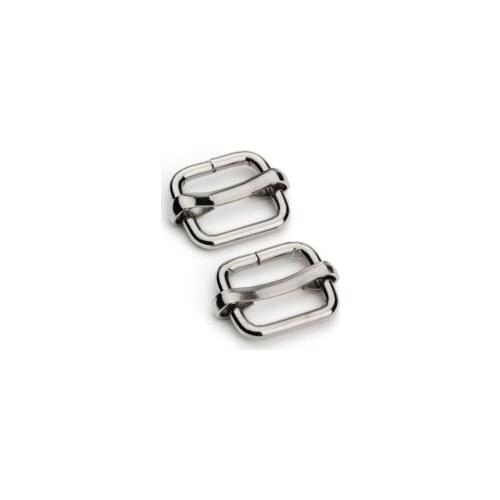 3/8" (12mm) Silver Adjustable Slide Buckle