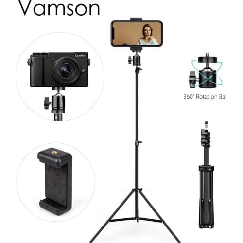 Vamson Tripod for Phone Camera for Mobile Monopod Tripod for Mobile Phone Camera Gopro Travel Video Selfie Landscape VLS02A