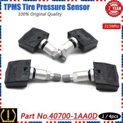 Xuan TPMS Tire Pressure Monitoring System Sensor 40700-1AA0D for Nissan 350z Armada Altima Maxima Infiniti M35 M45 QX56 315Mhz