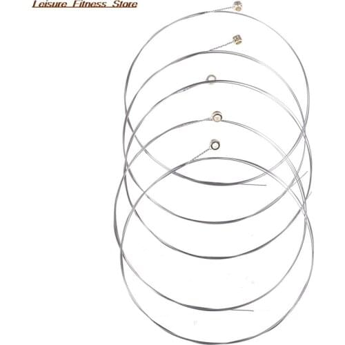 5Pcs Silver Tone Steel Strings E-1 for Acoustic Guitar String