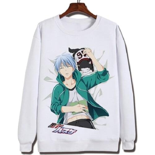 High-Q Unisex Anime Cos Kuroko no Basket Pullover Kuroko Tetsuya Kagami Taiga Hyuga Junpei O Neck Hoodie Sweatshirts