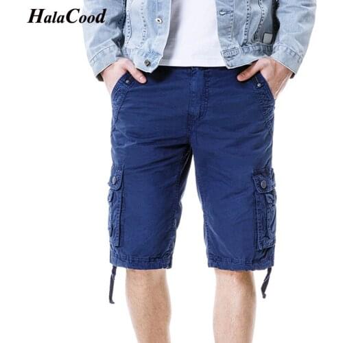 2018 Summer Mens Military Cargo Shorts Brand New Army Green Tactical Shorts Men Cotton Loose Work Casual Short Plus Size 38 40