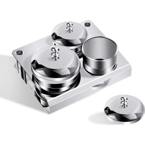 Hot 3Pcs/Set Stainless Steel Manicure Liquid Cup Acrylic Powder Organizer Tray with Nail Brush Holder Tools