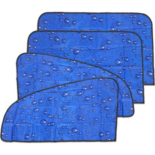 Uxcell 4pcs Universal Front Rear Window Sun shade For Car Window Sunshade Curtain Coated Cloth for Car Auto Vehicle