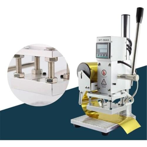 5*7cm Hand-held hot stamping leather embossing machine manual label hot foil stamping machine