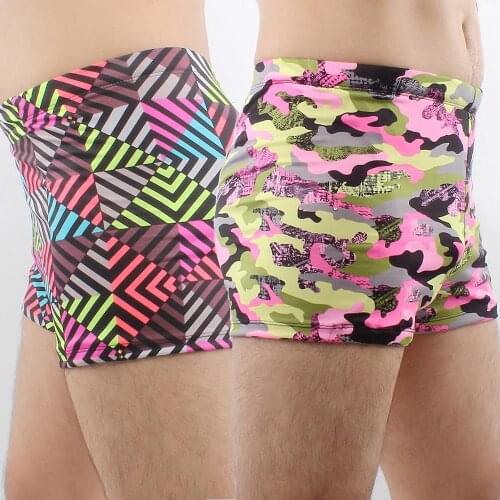 Quick-drying Swimming Shorts Camouflage Allover-Print Male Swimming Trunk 2020 Large Man Beach Swimwear Swimming Suit Men