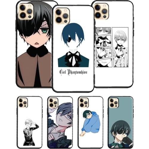 Black Butler Ciel Phantomhive Phone Case For iPhone 11 Pro Max 12 Mini X XR XS Max 6S 7 8 Plus SE 2020 Soft TPU Cover