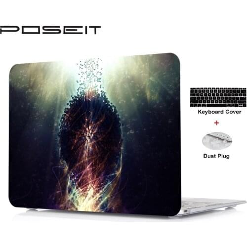 For Apple Macbook Pro Retina 12 13 15 Hard Case Cover Laptop Shell+Keyboard Cover+Dust Plugs For Air 11 Air 13 A1466 A1369