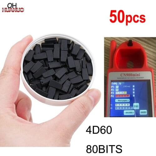 50pcs/lot ID4D60 4d60 80bit Blank Transponder Chip for Car 4D60 80BITS Chip for ford/Mazda