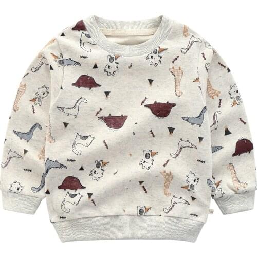 Autumn style childrens sweater European and American style cartoon long-sleeved shirt cross-border source pullover