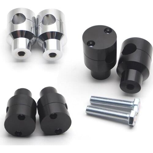 For Harley Dyna Sportsters Softail V-Rod Steed Manga 22mm Black Motorcycle Cruise Modified Handlebar Fixing Sitting Fixed Sleeve