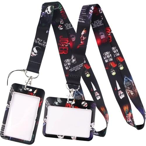 DZ1586 Movie Inspiration Print Keychain Ribbon Lanyards for Keys ID Card Phone Straps Hanging Rope Lariat Students Badge Holder