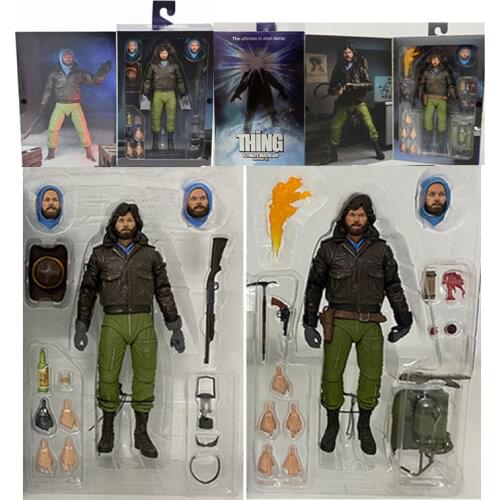 18CM NECA The Thing Figurine Outpost 31 Exclusive Ultimate MacReady Action Figure Toy
