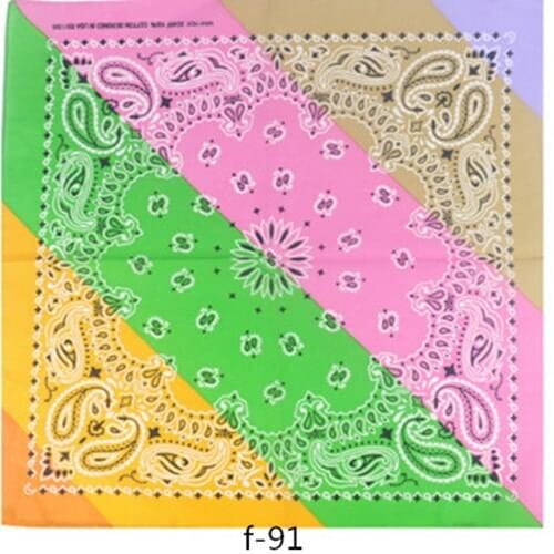 Cotton Headtie Square Scarf Colorf Bandana HipHop Red White Blue Scarf Neckerchief Headwear Hair Band Scarf Neck Wrist Wrap Band