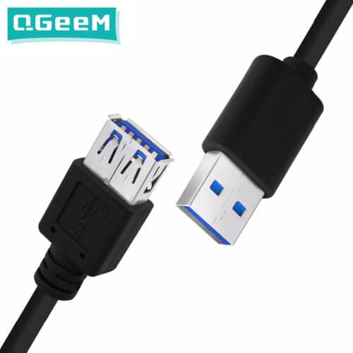QGeeM USB 3.0 Extension Cable Male to Female USB3.0 Cable Extension Male Female For Computer Samsung Flash Drive Hdd