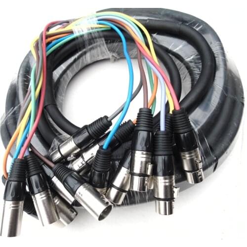 KL 10 Ft 8 Channel XLR Male to XLR Female Snake Cable