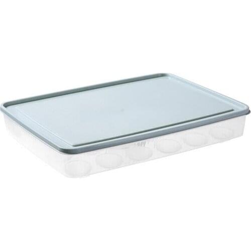 24 Grid Egg Storage Box Kitchen Eggs Holder for Refrigerator Fridge Stackable Fresh Egg Container Dustproof Organizer Tray