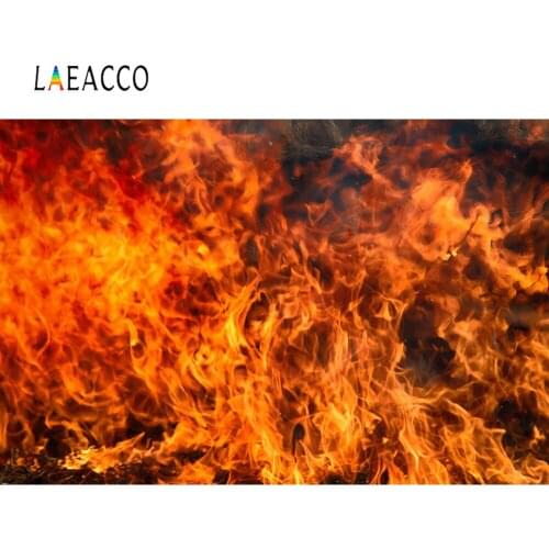 Laeacco Fire Fame Burning Pattern Wallpaper Party Decor Photography Backdrops Photo Backgrounds Photocall Photo Studio