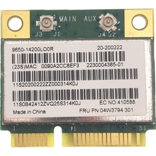 Lenovo ThinkPad E330 E431 E531 E430C E530C S431 S531 FRU:04W3974 BCM943142HM Network Card with Bluetooth 4.0