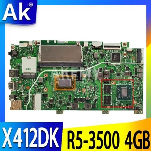 X412DK Mainboard For ASUS Vivobook X412DK A412D F412D X412D Laptop motherboard Motherboard 4G-RAM R5-3500(V2G) GPU