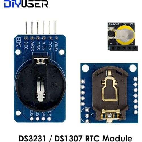 DS3231 AT24C32 IIC Module DS1302 Precision Clock Module DS1307 Memory module mini module Real Time 3.3V/5V For Raspberry Pi