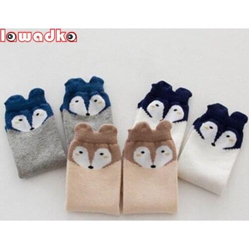 Lawadka 3Pair/Lot Soft Cotton Knee Baby Socks Winter Fall Cute Boys Girls Socks Design Childrens Girls Boys Socks