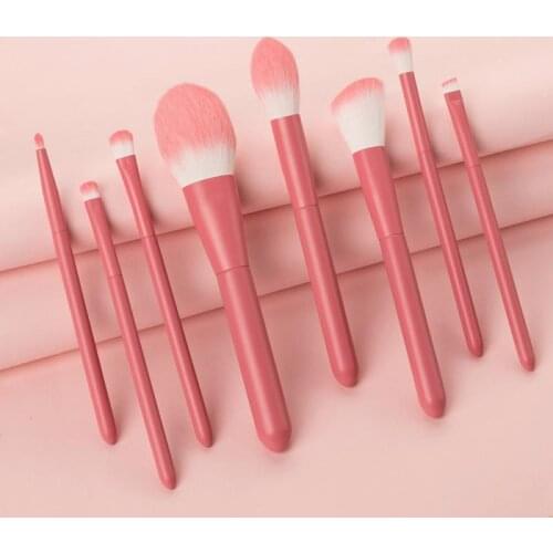 8PCS Makeup Brushes Set Soft Bristle Concealer Eyeshadow Foundation Blush Eyebrow Brushes Set For Face Make-up Brush Tools Kit