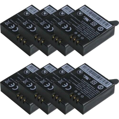 Wholesale 8pcs 3.85V 1400mAh xiaoyi 2 Battery Original mi 4k Batteries for xiaomi yi action camera 4k