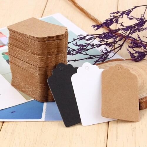 Wholesale Good Quality Kraft Paper Tags for Gift Head Label Festival Wedding Party Note DIY Blank Price Hang Tags