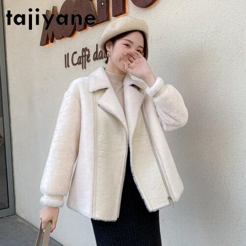 Real Coat Fur Women 100% Wool Jacket Womens Genuine Sheepskin Jackets Woman Sheep Shearing Coats Mujer Parkas TN1239