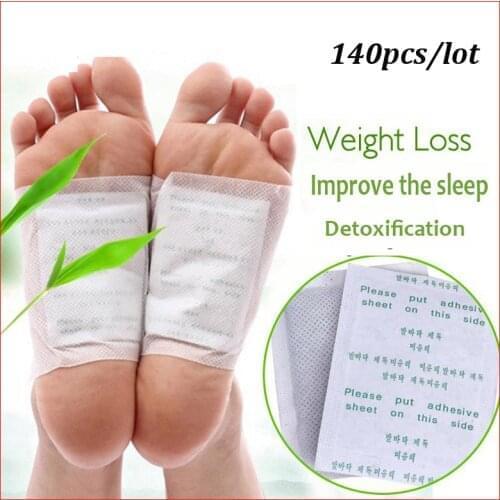 Viny (70pcs +70pcs)Drop shipping Detox Foot Patch Bamboo Pads Patches Foot Care Improve Sleep (70patches+70 pcs Adhersives)