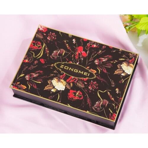 Collapsible box with ribbon and magnet,Large Velvet Credit Card Gift Box of Dongguan ---XP0943