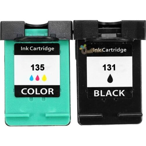 UP 2pk Ink Cartridge replacement for HP 131 135 Officejet 100 L411a L411b,150 L511a,H470 H470b H470wbt H470wf,K7100 K7103