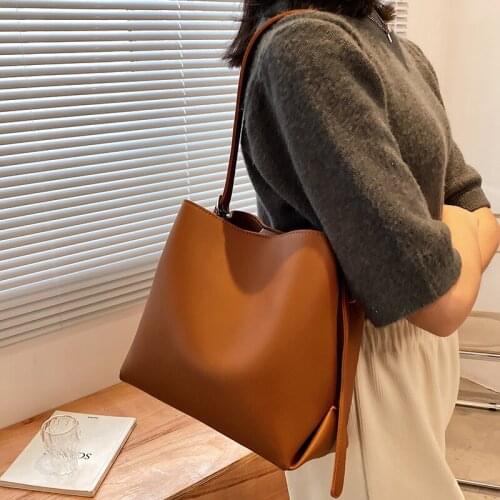 Women Pu Leather Shoulder Messenger Bags Casual Ladies Small Purses and Handbags High Quality Female Bucket Crossbody Bags New
