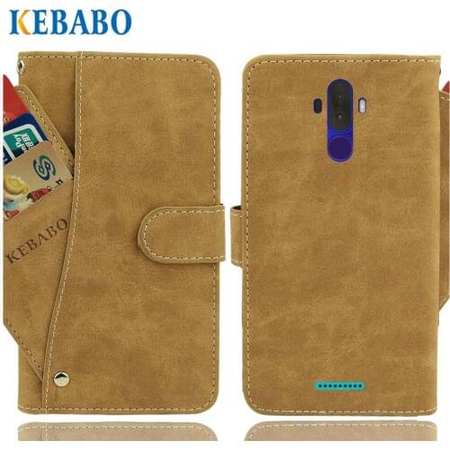 Vintage Leather Wallet Haier I6 Infinity Case 6.1" Flip Luxury Card Slots Cover Magnet Stand Phone Protective Bags