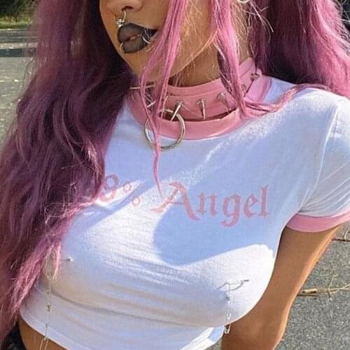 Goth Sexy Rivet Round Collar Necklaces For Women Leather Punk Y2K Charms Harajuku Choker Necklace Gossip Girl 90s Style Jewelry