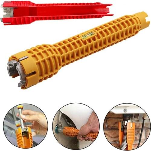 1pc Multifunction Faucet And Sink Installer Wrench Anti-Slip Handle Double Head Plumbing Tool Water Pipe Spanner Big Deal