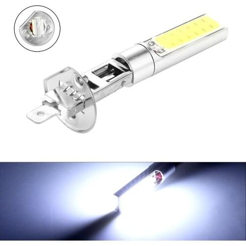 1pc LED Car Lamp Fog Driving Light Bulb Headlight H1 6000K LED Fog Lights Headlight White COB LED Headlight Hi/Lo Beam Bulbs