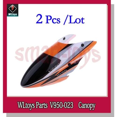 2Pcs V950 Canopy V950-023 Head Cover for WLtoys V950 6CH RC Helicopter Spare Parts
