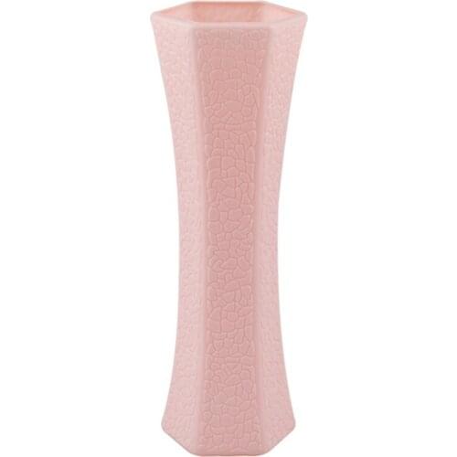 20/22cm Individuality Vases Shatterproof Nordic Vase Imitation Ceramic Flower Pot For Arrangement Home Balcony Room Office Decor