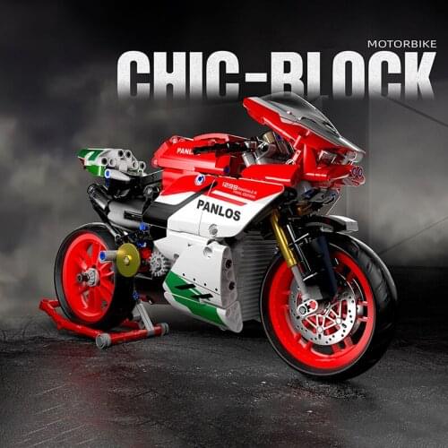 High-Tech Ideas Creator Famous Motorcycle Model Building Blocks Education Diy Assembly Bricks Toys Brithday Gifts for Children