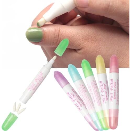 5pcs/set Nail Polish Remover Corrector Pen 3 Replace Tips Mistake Easy Removal Varnish UV Gel Manicure Tool Cleaning Pen Supply