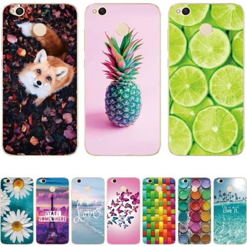 For Xiaomi Redmi 4X Case on Phone Case Xiaomi Redmi 4x Silicon Case For Funda Xiomi Xiaomi Redmi 4X x4 4 x Soft TPU Cover Bumper