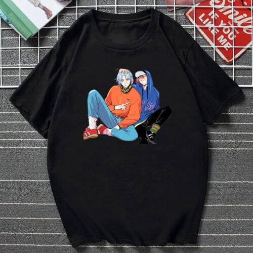 Japanese Manga SK8 The Infinity T Shirt Women Summer Cartoon Short Sleev Skateboard Boys Graphic Tees Harajuku Clothes Female